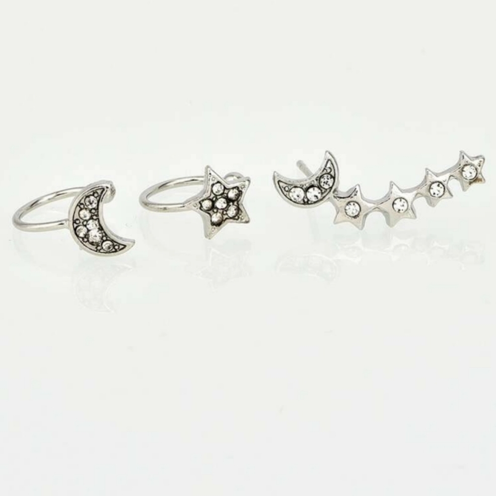 *Chloe* Ear Cuff and Stud Earring Set - Picture 2 of 3